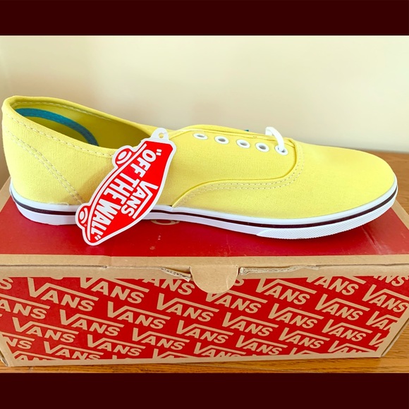 vans authentic lo pro yellow